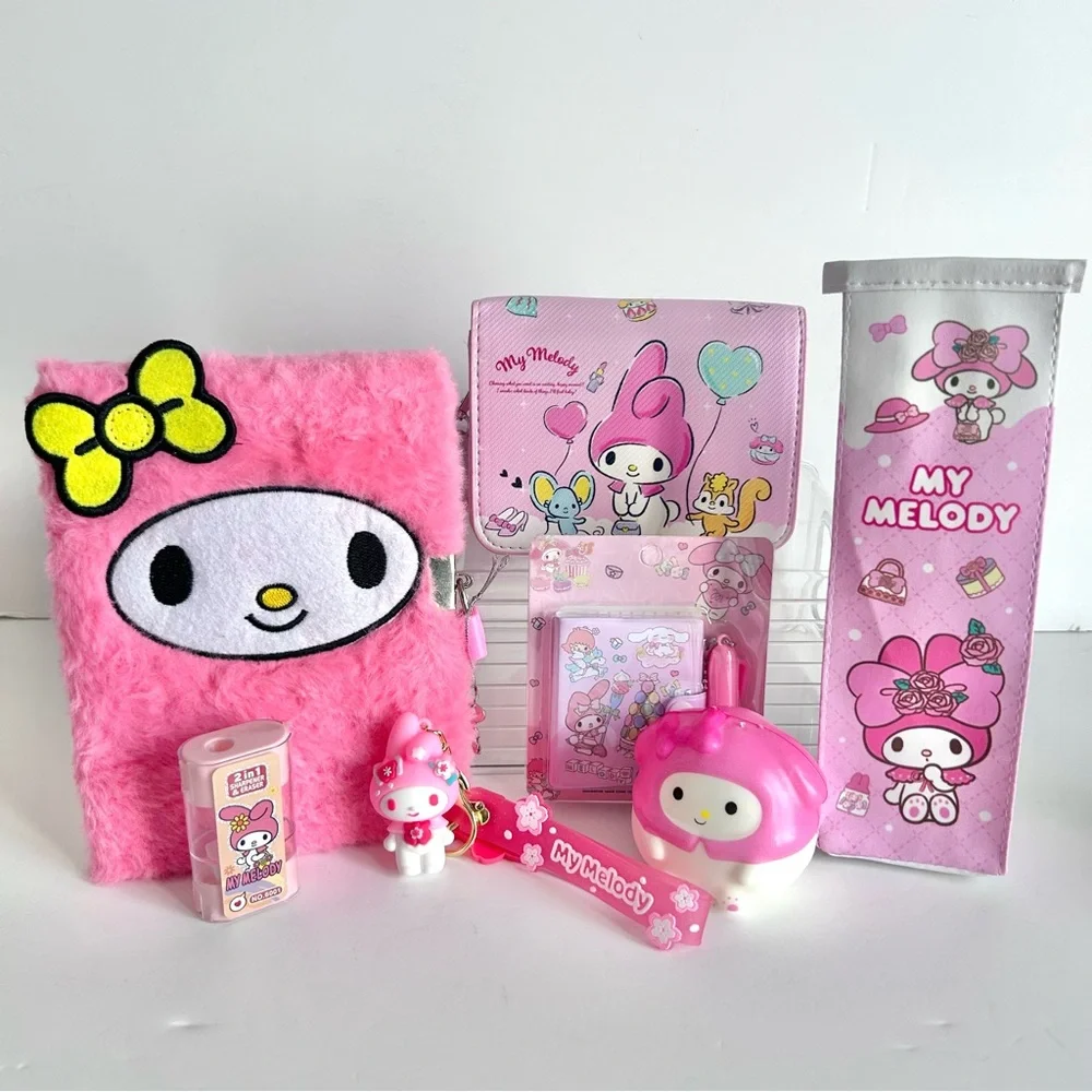 💖(MY310) My Melody Adorable 7-Piece Purse Bundle!